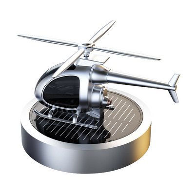 Solar Aircraft Perfume Car Rotating Aromatherapy Helicopter Perfume Ornament Car Air Freshener