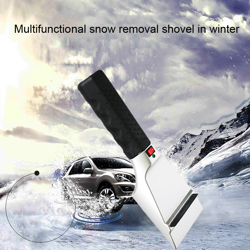 New arrival universal DC 12V car vehicle heated ice snow shovel scraper