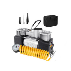 High Pressure Double Cylinder 12v Car Air Compressor For Car Tires 150psi Portable Air Pump