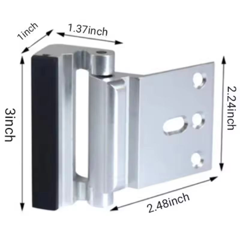 New Style Home Safety Aluminum Alloy Door Lock with Child Security Hinge Latch Night Lock Hardware Accessories for Window