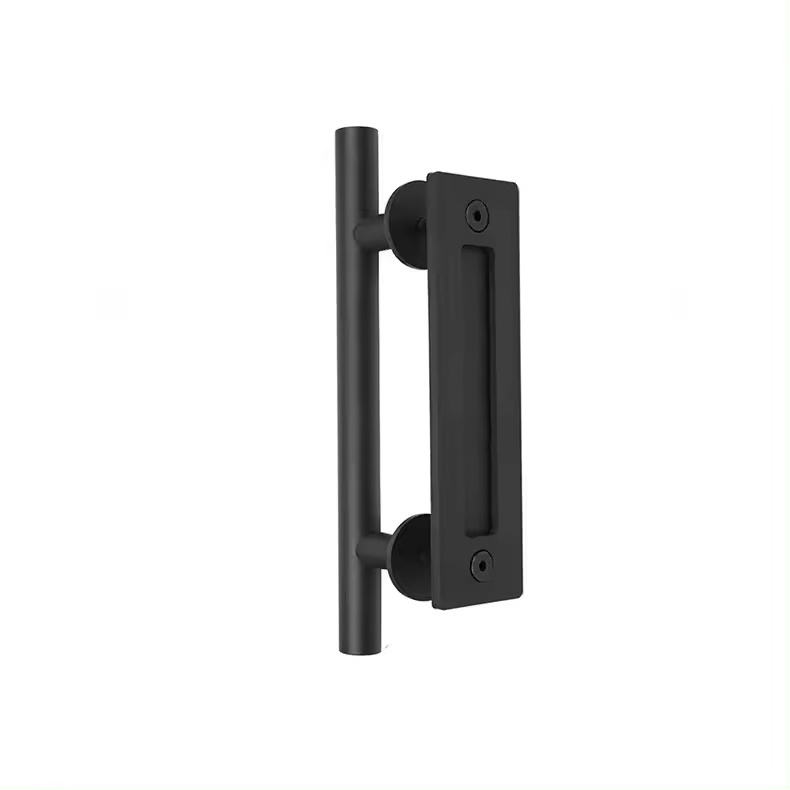 Modern Design Furniture Push-Pull Handle with Plate for Sliding Barn Door Solutions for Graphic Design Projects