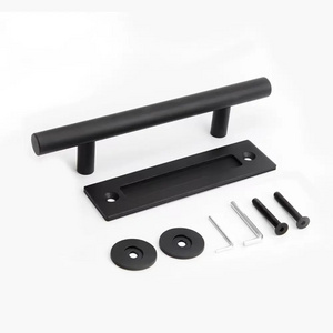 Modern Design Furniture Push-Pull Handle with Plate for Sliding Barn Door Solutions for Graphic Design Projects