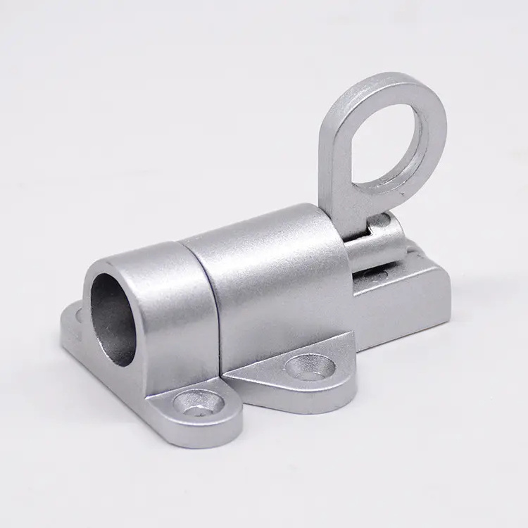 Factory price Aluminum Alloy Self-closing Automatic Latch Window Gate Security Latch Lock Pull Ring Spring Bounce Door Bolt