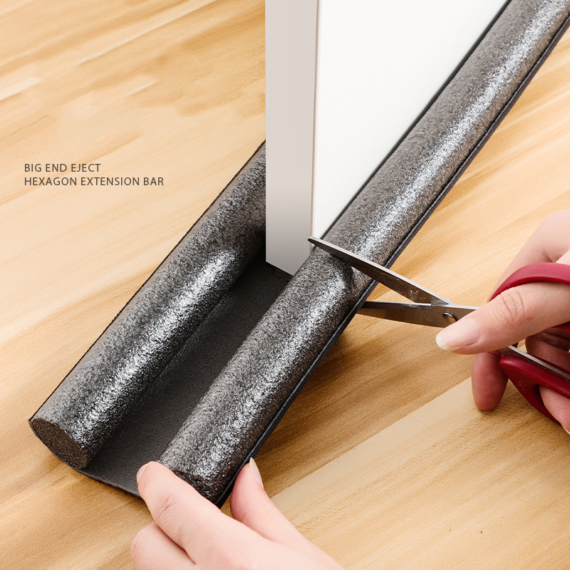 2023 Hotsale 37 Inch Noise Blocker Black Gap sealing strips Under Door Draft Stopper