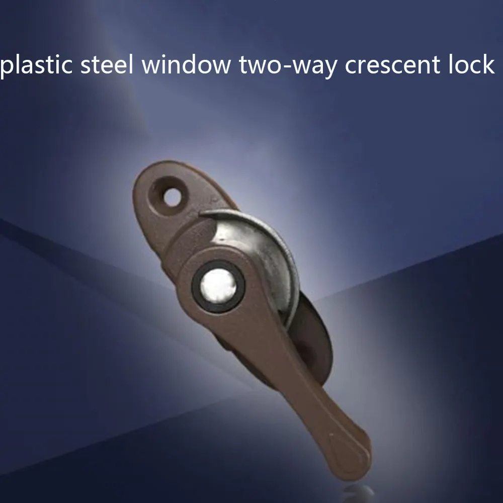 Factory Crescent lock door and window lock sliding door Thickened aluminium alloy Plastic steel clasp crescent lock