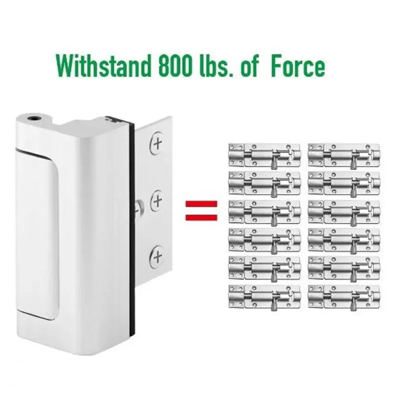 Safety Door Lock Child Security Door Lock 3 Inch Anti-theft Aluminum Alloy Hinge Latch Night Lock Hardware Accessories