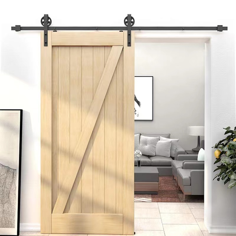 American Barn Door Rail Removable Wooden Door Hardware Accessories Household Sliding Door Rail