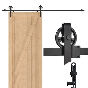 OEM Barn door Hanging Rails Movable Wooden Door Track Sliding Barn Door Hardware Kit