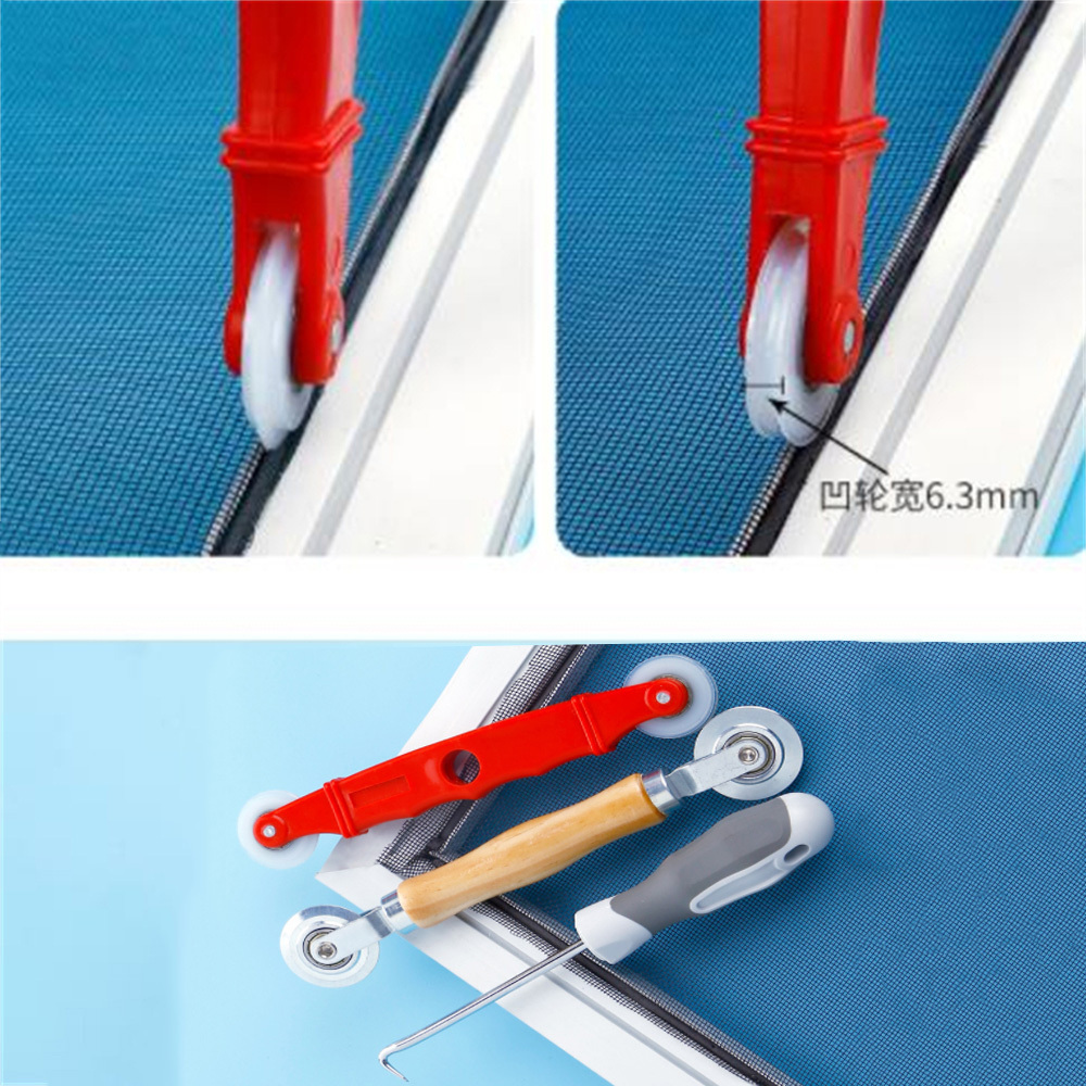 Nylon Rolling Tool Gadgets Screen Door Window Installation Hand Spline Roller Plastic Handle Window Screen Install Tool