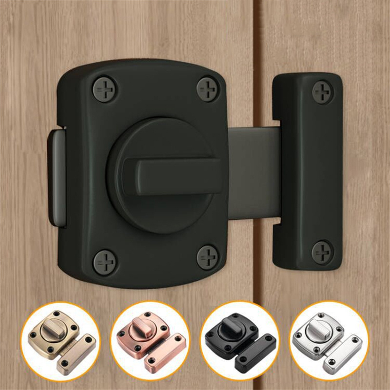 Zinc Alloy Left and Right Latch Shift Door Bolt Sliding Door Small Latch Thickened Door Lock Shift Hardware Accessories