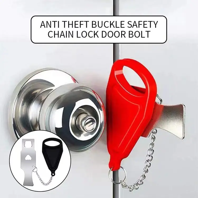 Factory New Portable Door Travel Lock Security Safety Travel Guard Hotel  Portable door Lock Hardware Accessories