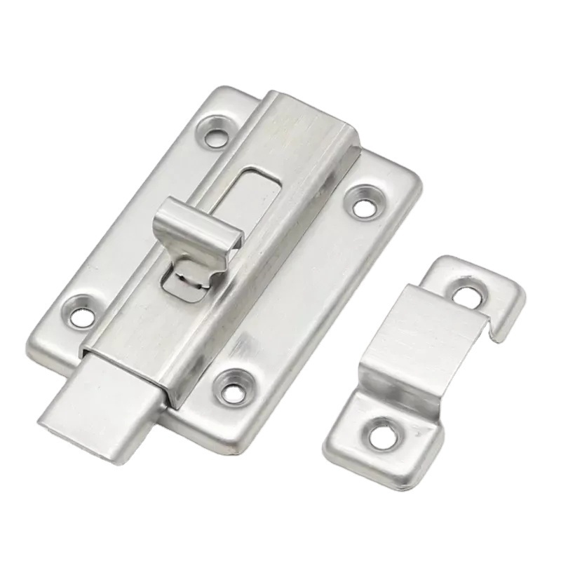 High Quality Security Stainless Steel Toilet Door Bathroom Customized Extended Aluminum Window Spring Loaded Latch