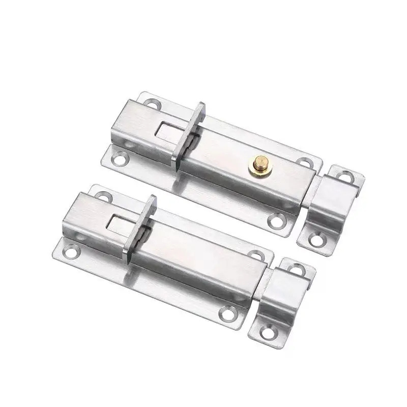 High Quality Security Stainless Steel Toilet Door Bathroom Customized Extended Aluminum Window Spring Loaded Latch