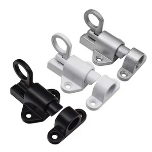 Factory Price Aluminum Alloy Self-closing Automatic Latch Window Gate Security Latch Lock Pull Ring Spring Bounce Door Bolt