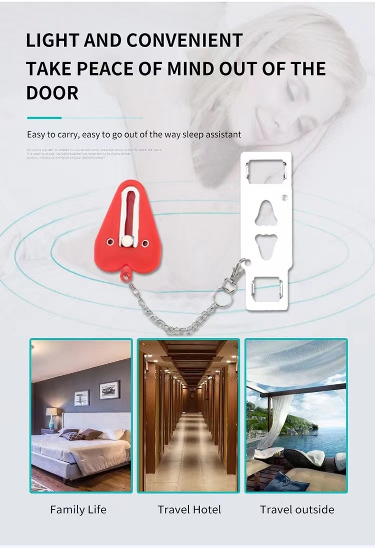 New Portable Door Travel hotel lock Security Safety Travel Guard Hotel Privacy Stopper Portable door Lock Hardware Accessories