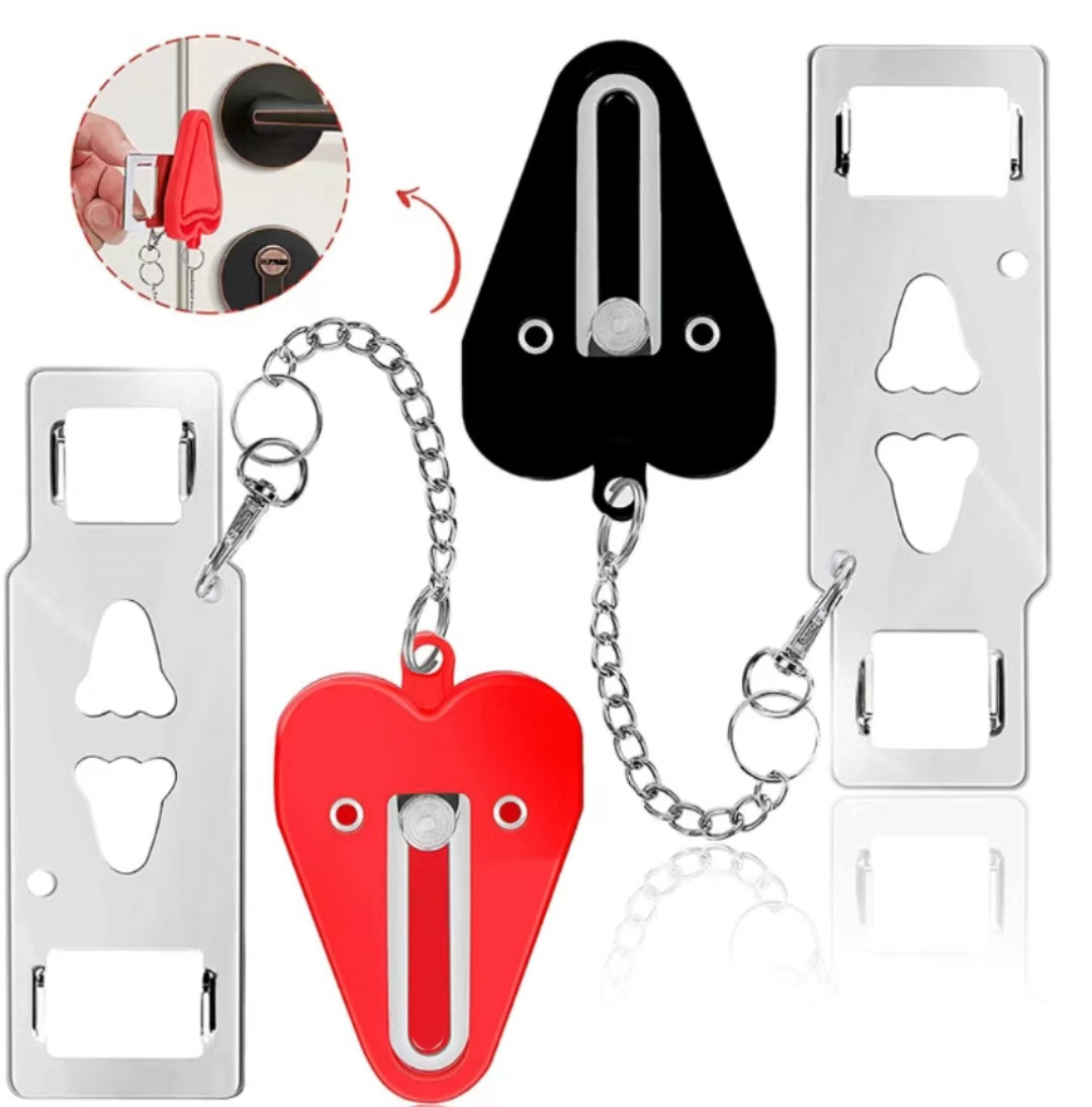 New Portable Door Travel hotel lock Security Safety Travel Guard Hotel Privacy Stopper Portable door Lock Hardware Accessories