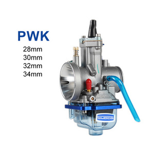 Blue Boul Pwk Carburetor Motorcycle with Power Jet 28 30 32 34mm for Mikuni Carb 2T 4T Engine Racing Parts Scooters Carburator