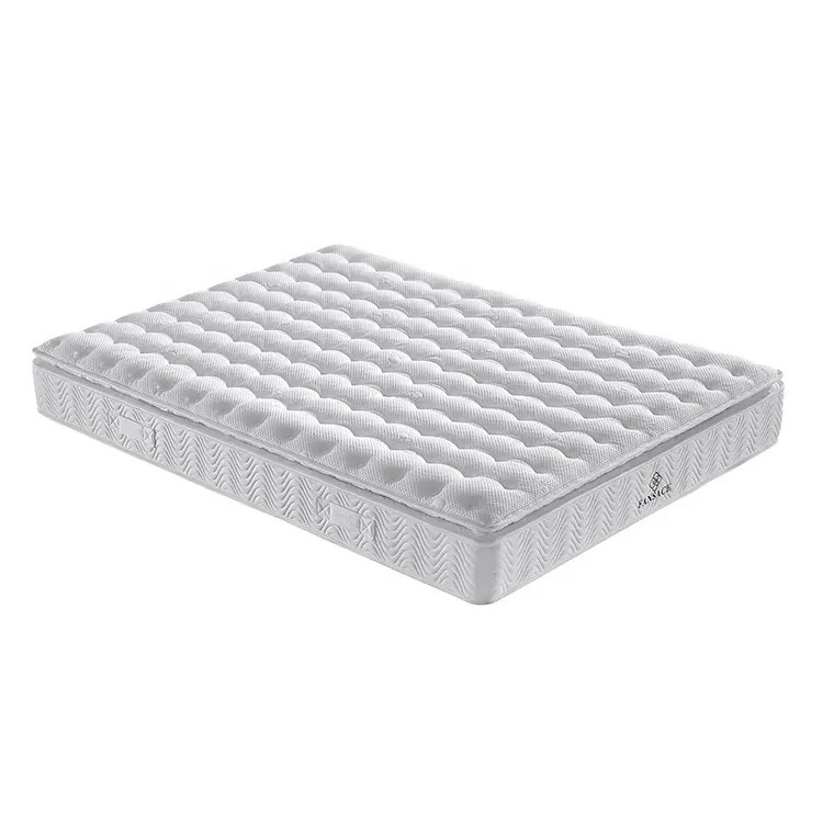 Commercial Hotel Furniture Bedroom Sets High Density Soft Foam 100% Natural Latex Pocket Spring Mattress