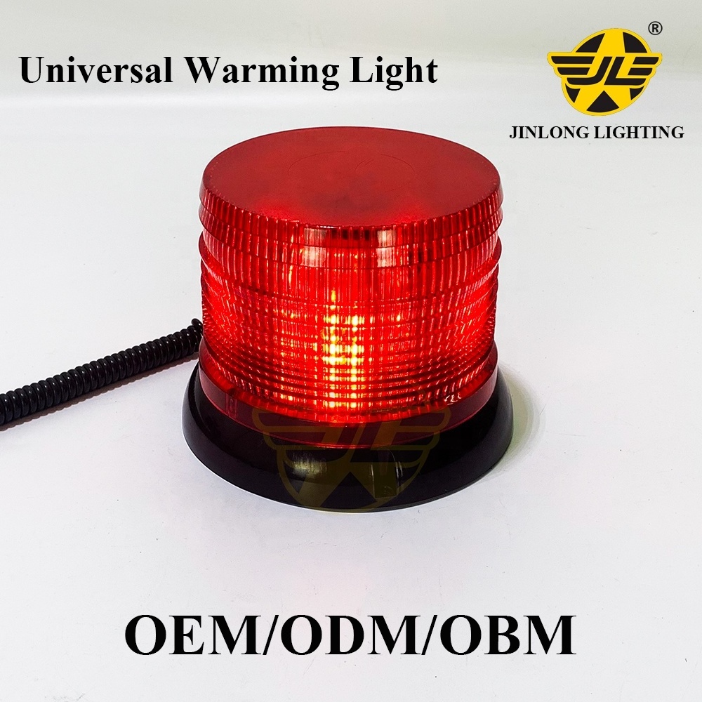 LED Car Roof Work Light Bar Red Strobe Warning Lamp Spot Beacon Light for Trailer Bus Forklift Fire Truck