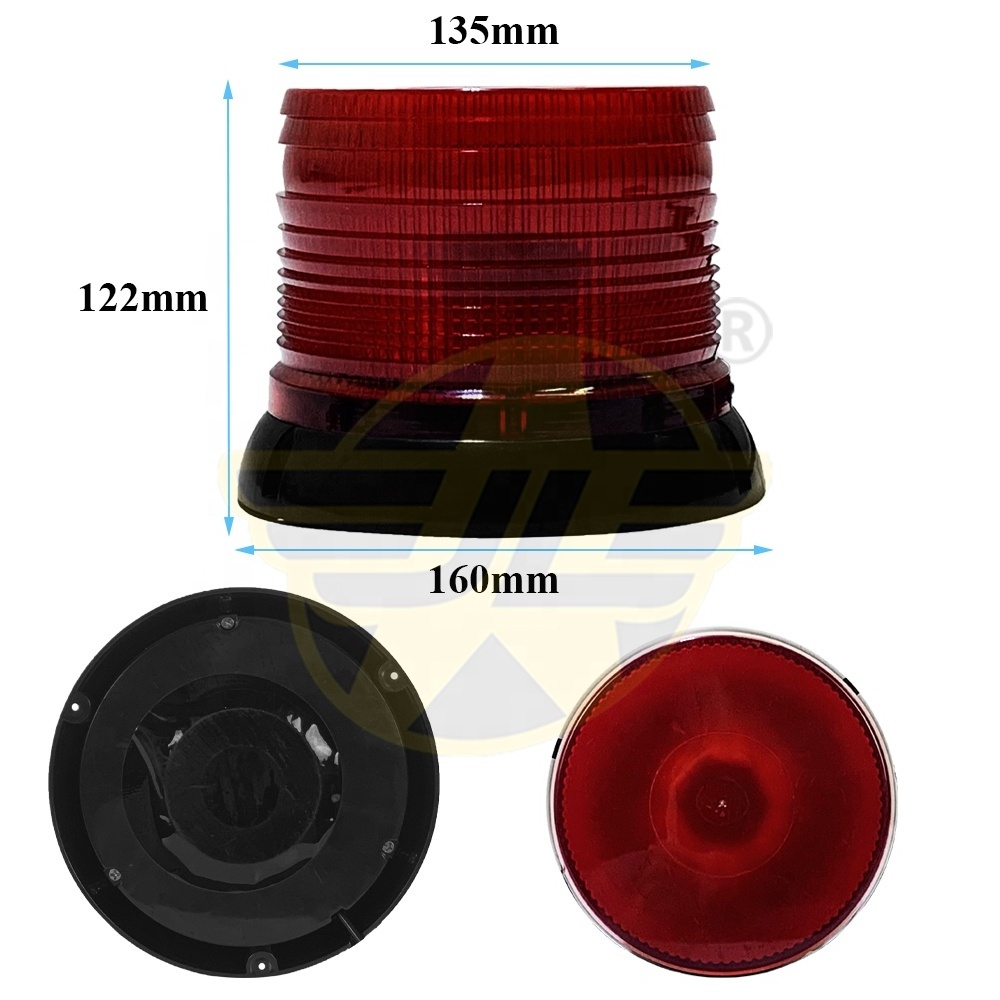 LED Car Roof Work Light Bar Red Strobe Warning Lamp Spot Beacon Light for Trailer Bus Forklift Fire Truck