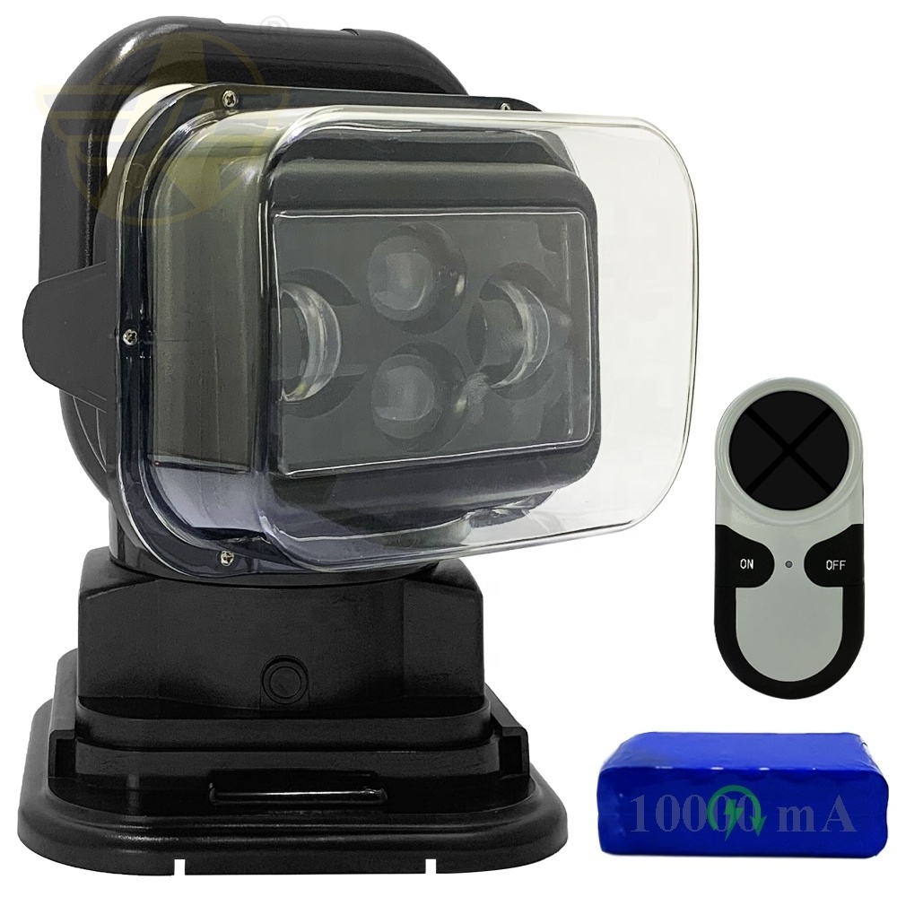 10000mA Rechargeable Marine Searchlight 12V Car Roof LED Work Light Boat Spotlight Outdoor Hunting Strobe Warning Lamp