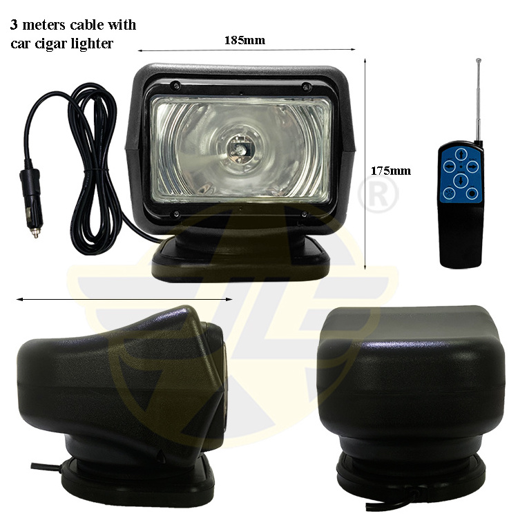 Outdoor Working Lamp HID Headlight Waterproof Work Lights Fog Light Remote Control Spotlight for Truck Yacht Boat Auto Parts