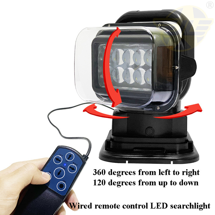 12V Red Hunting Searchlight 24V LED Boat Spot Beam Magnetic Car Roof Outdoor Spotlight with Remote Control Offraod 4x4 ATV