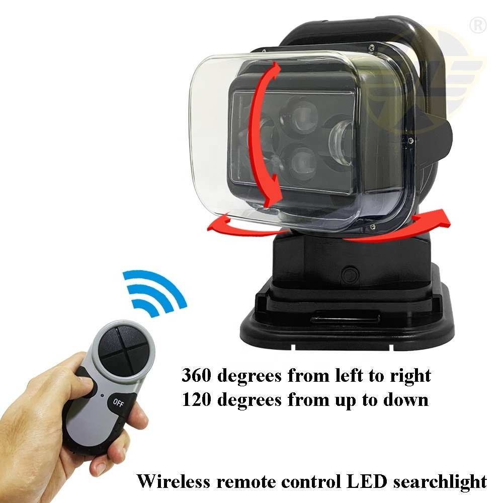 10000mA Rechargeable Marine Searchlight 12V Car Roof LED Work Light Boat Spotlight Outdoor Hunting Strobe Warning Lamp