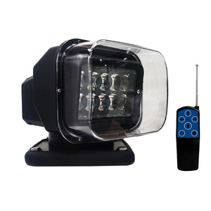 360 Degree Rotating LED Car Roof Remote Control Searchlight Marine Boat LED Spotlight LED  Spot Beam Lamp LED Work Light