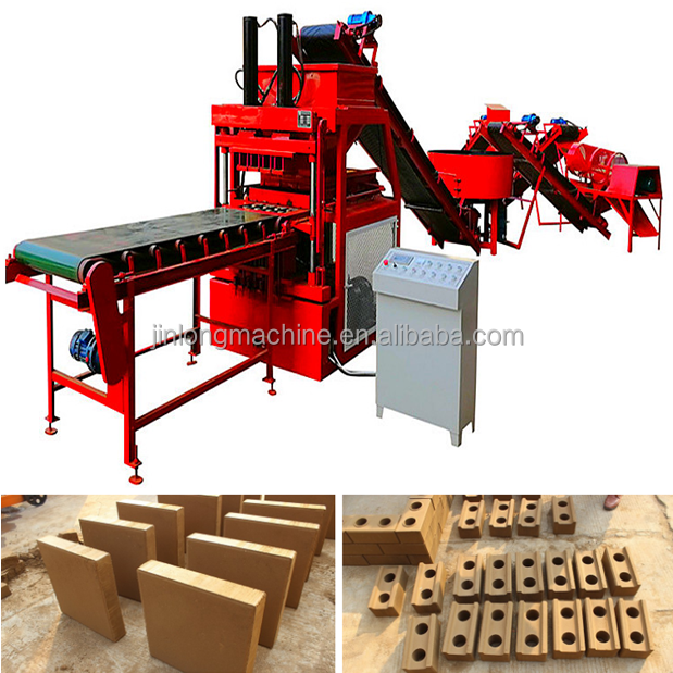 interlocking brick machine JL4-10 fully automatic hydraulic block clay brick making machine