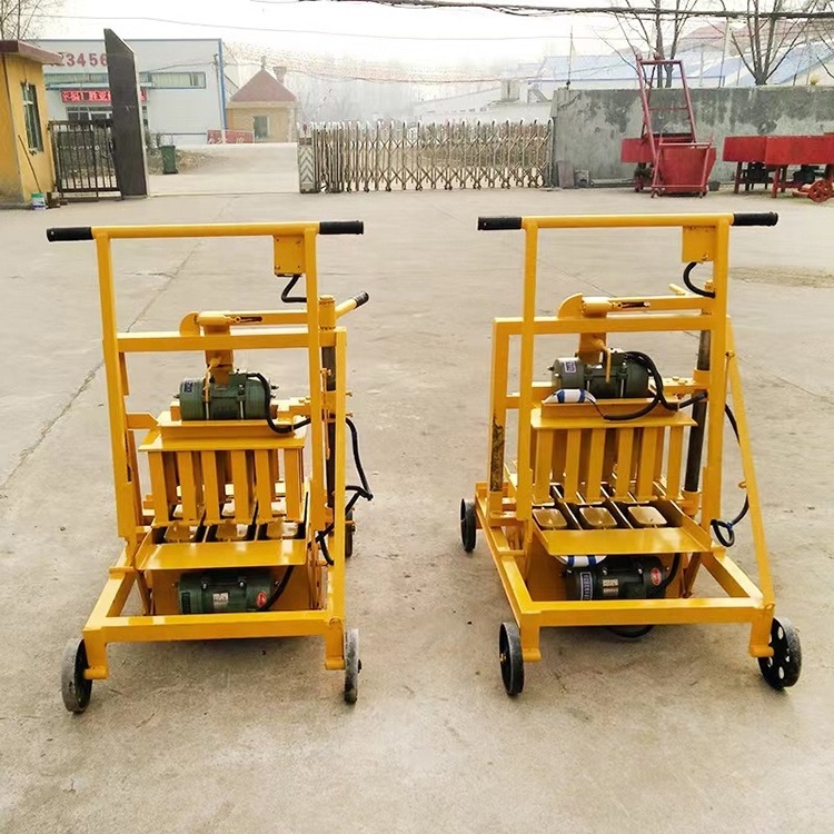 egg laying hollow concrete block machine / simple brick making machine