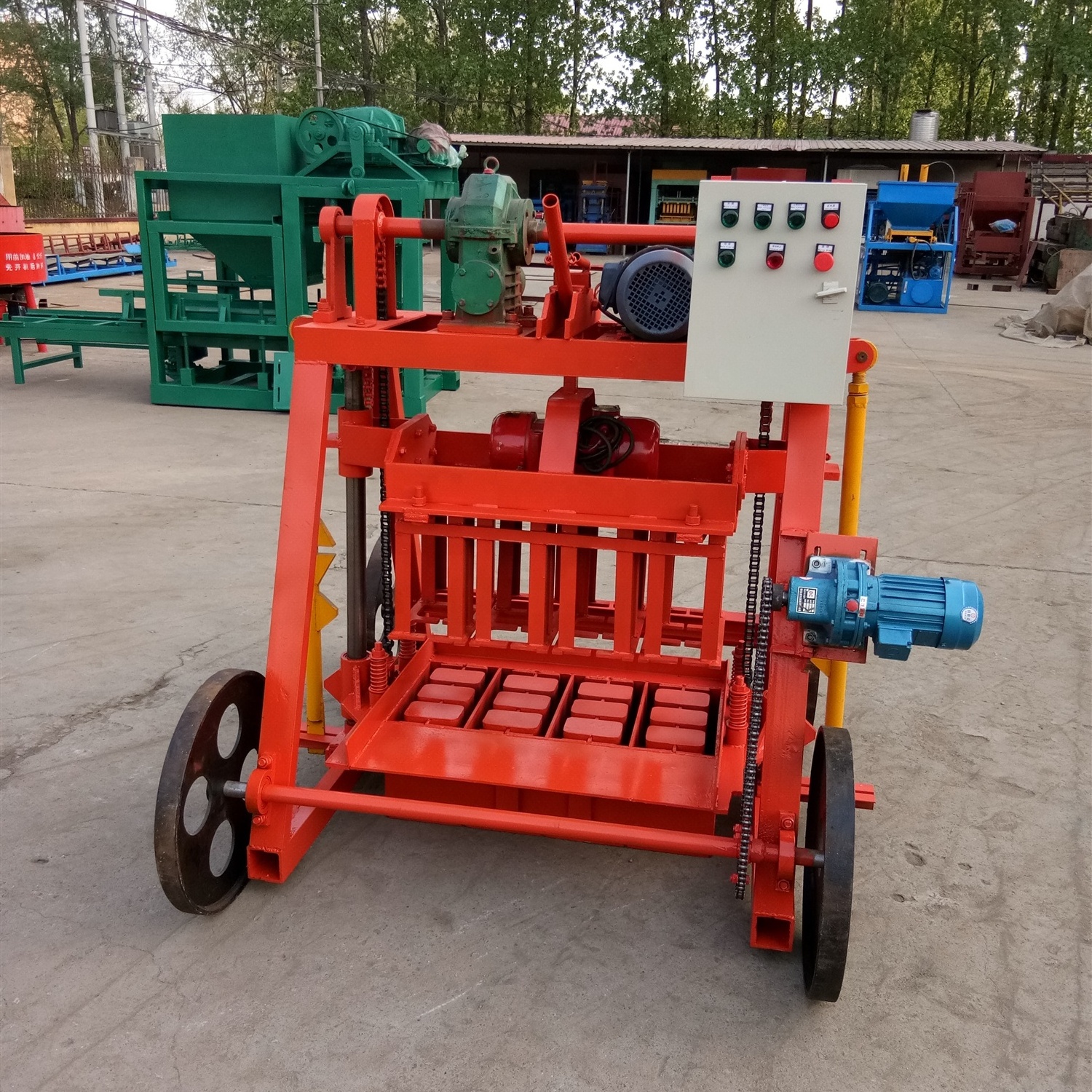 QMR4-45 manual brick machine / fly ash brick making machines for sale