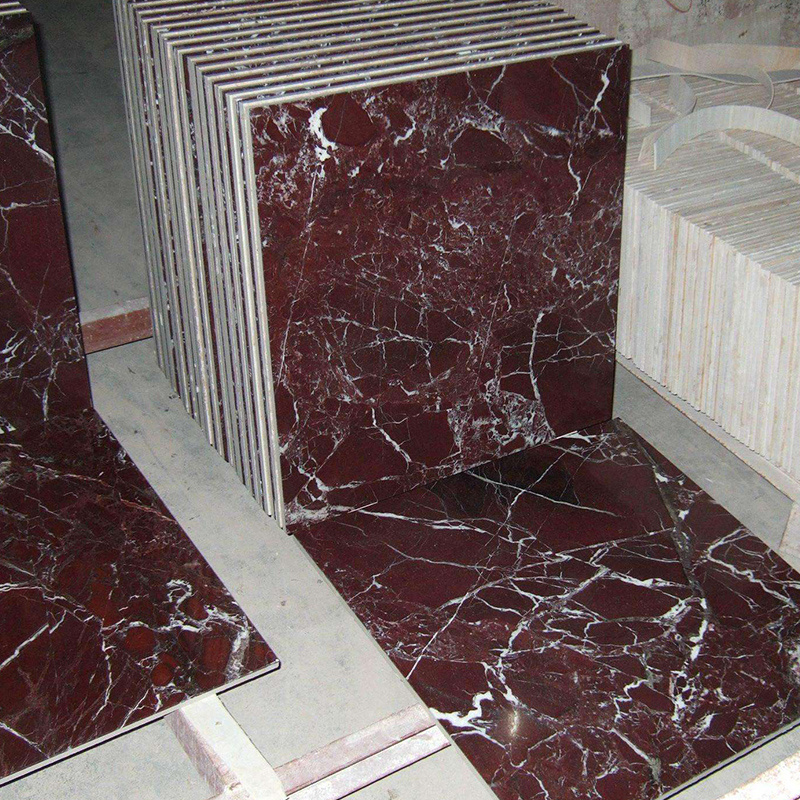 2024  Factory Red Marble Tiles Rosso Levanto Polished Marble Slabs Red Polished Rosso Antico Purple Floor Covering Tiles