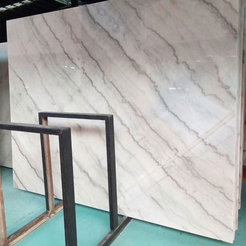 Modern Natural Marble  stair tread Stone Floating Staircase Indoor Stair Tread & Riser lowest price from factory supply directly