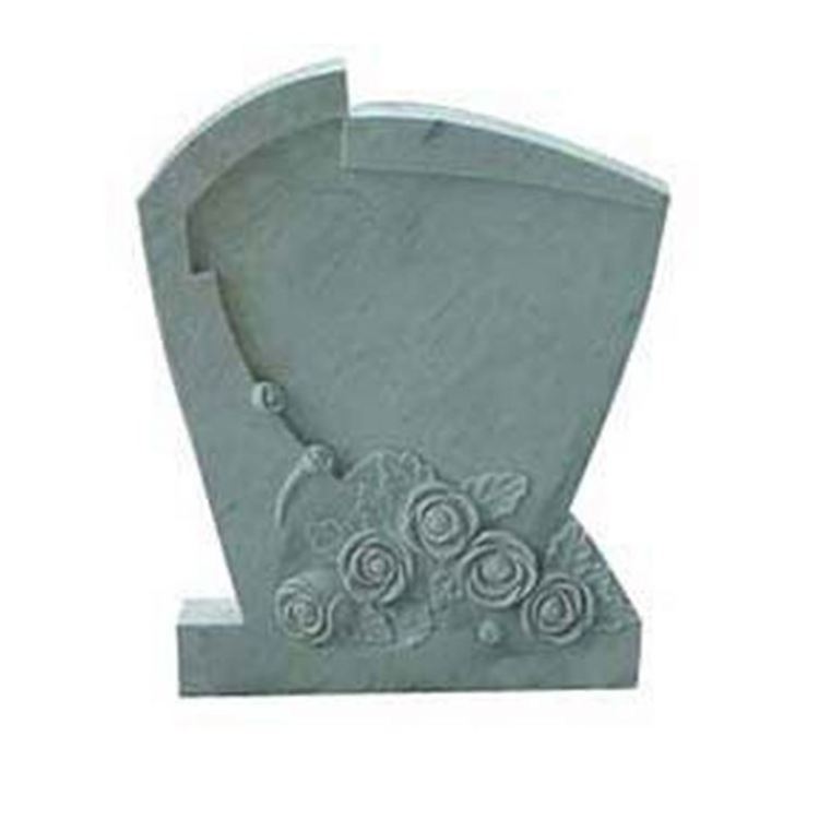 Simple Design Granite Tombstone And Monuments Cheap Engraving Flower Tombstone