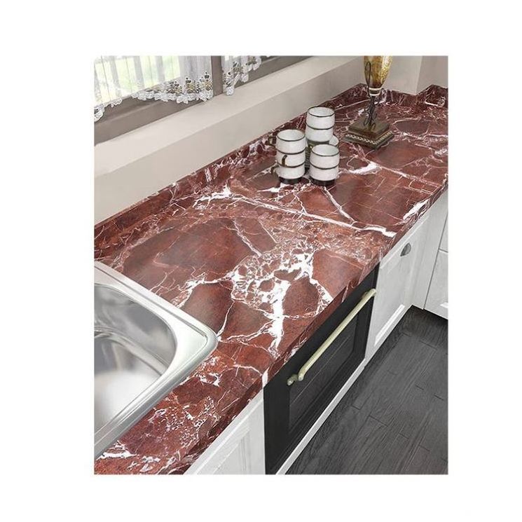 Chinese Artificial Stone Red Marble Big Slabs Prefab Quartz Stone Countertop