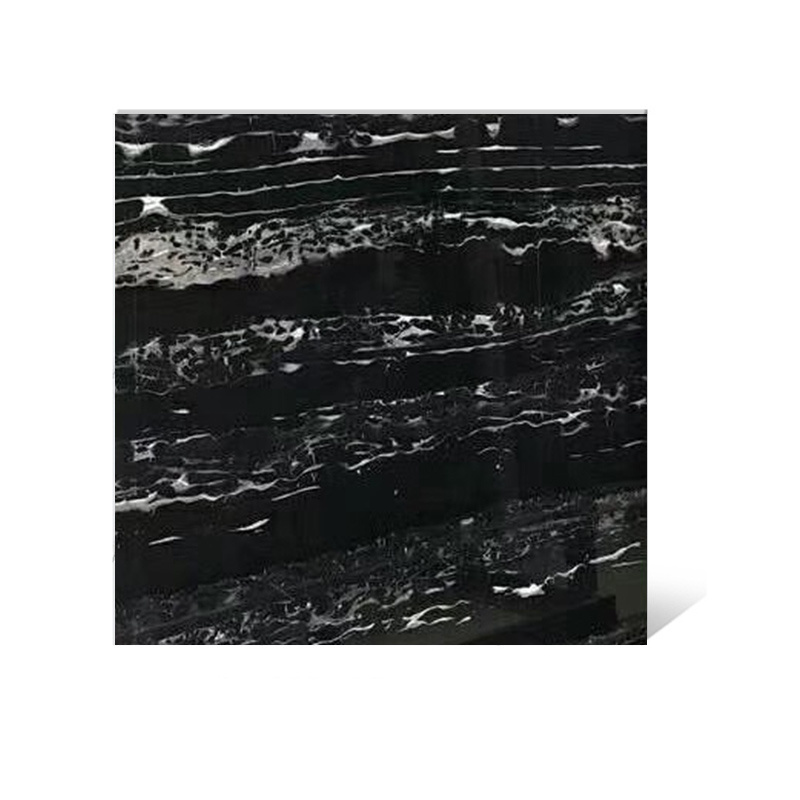 High Quality 600x600 Thin Carrara Black flexible Decorative Natural Marble Slab tile For wall cladding panel