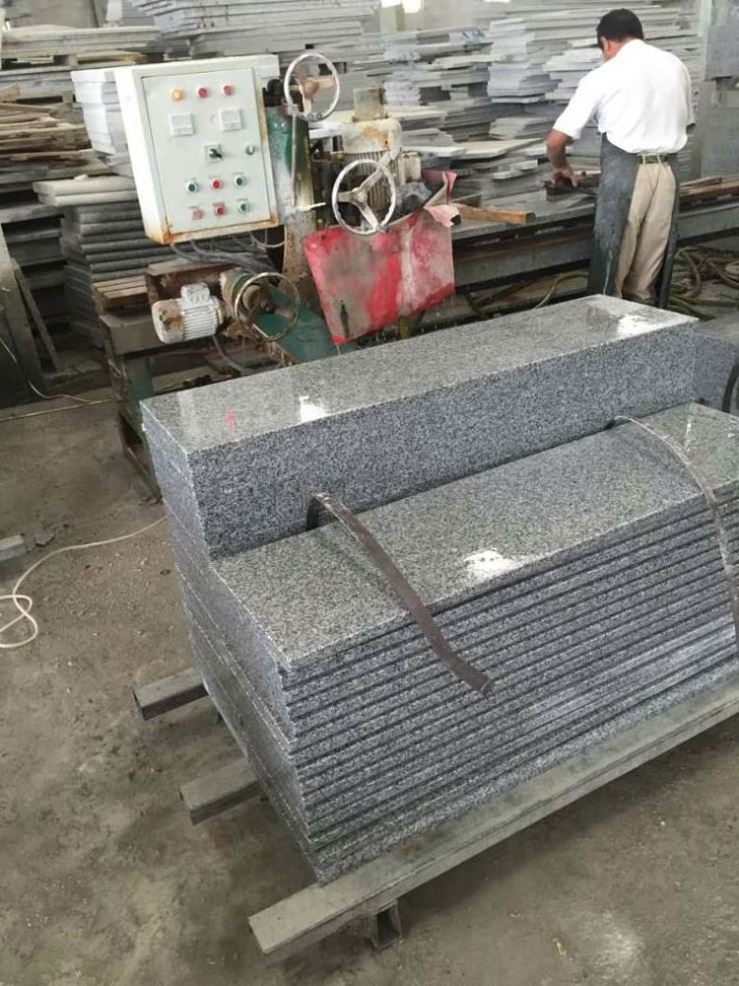 Chinses G603 Light Grey Granite Price,G603 Granite,Natural Cobblestone Flamed Light Grey Granite Slab