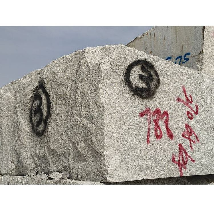 Own Quarry G603 Light Grey Granite Raw Stone Block On Stock Rough Granite Stone Block Importer For Sale