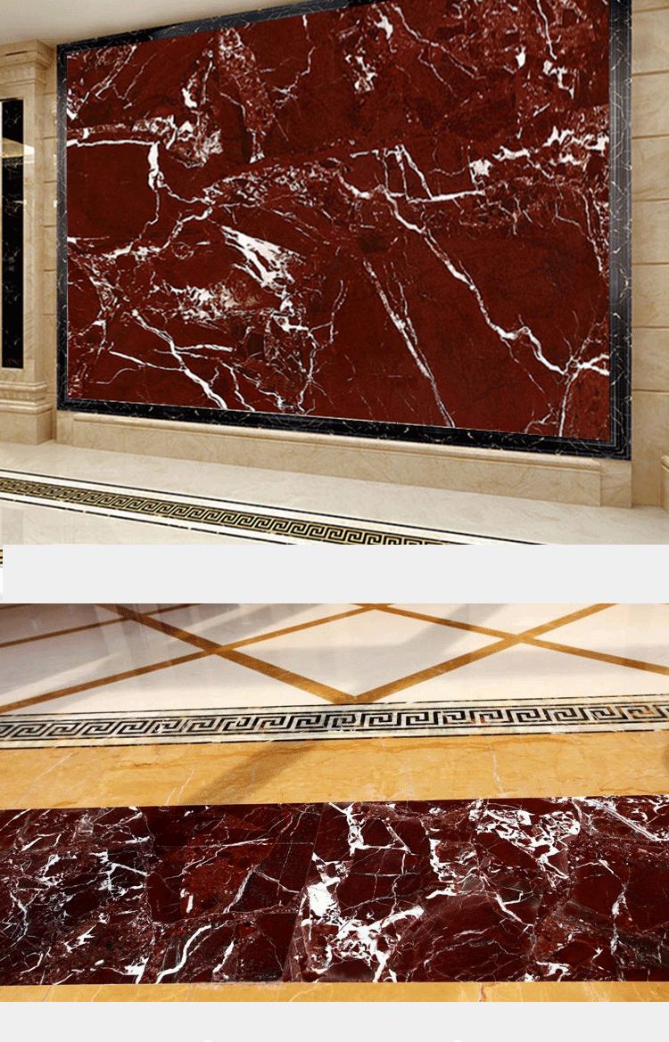 2024  Factory Red Marble Tiles Rosso Levanto Polished Marble Slabs Red Polished Rosso Antico Purple Floor Covering Tiles