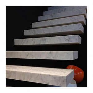 Customized Designs Exterior White Marble Stair Step Tiles