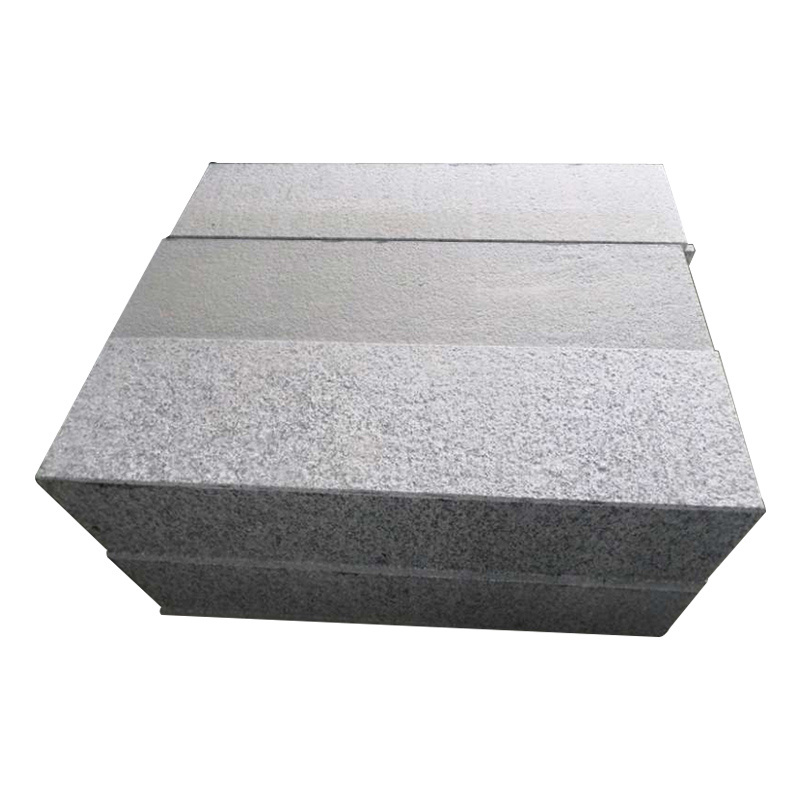 Riser Step Flamed G654 Grey Granite Stair Treads, Cutting Granite^