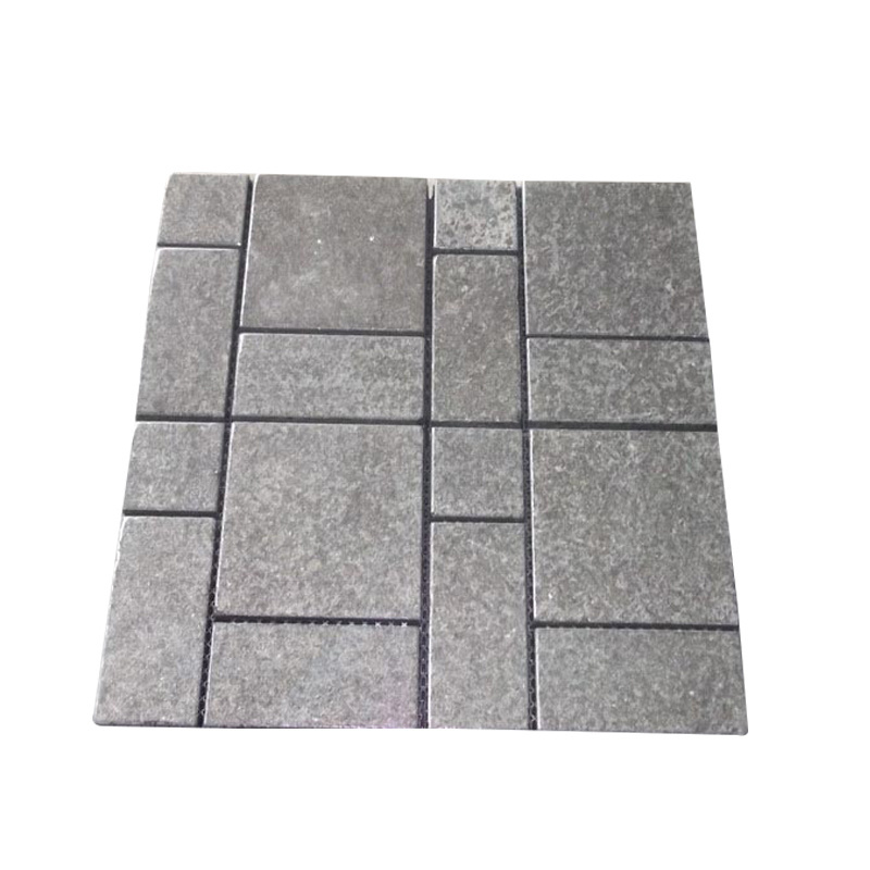 China G684 Patio Stone Tiles Granite Road Paving,mesh cobble stone, Cheap Pavers Driveway=