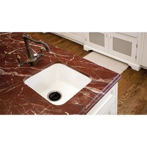 Rosso Levanto Red Natural Marble Stone Kitchen Island Countertop