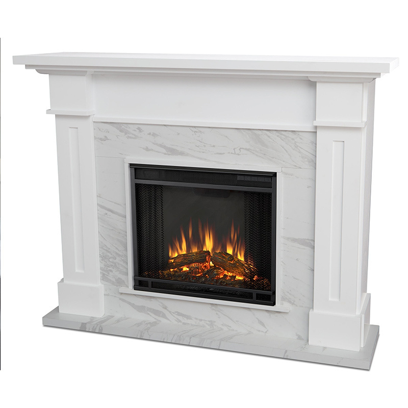 China Certification Morden Marble Fireplace, Customized Size^