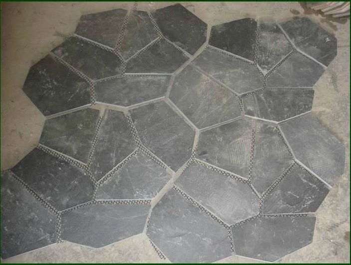 Hot Sale Natural Flagstone Mat Mesh Stone Tile, China Supplier Meshed Flagstone/