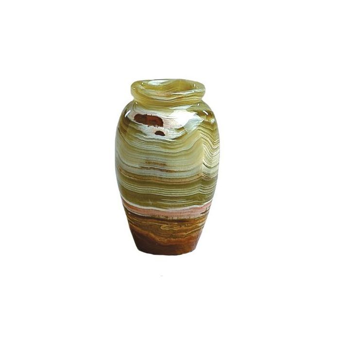 White and Green Onyx Vase,Carving Vases With Natural Agate According to Design@