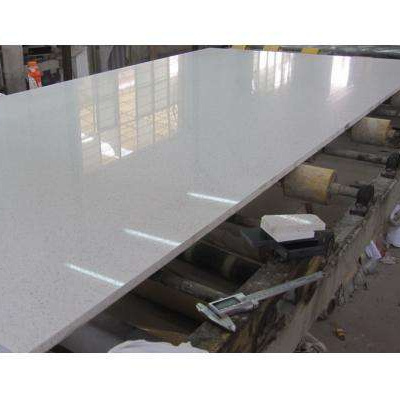 White Carrara Royal Engineering Quartz slab