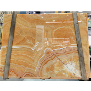 China OEM/ODM Onice onix China Honey Beige Polished Natural Stone Slab Wall Tile Yellow Onyx Orange Onyx