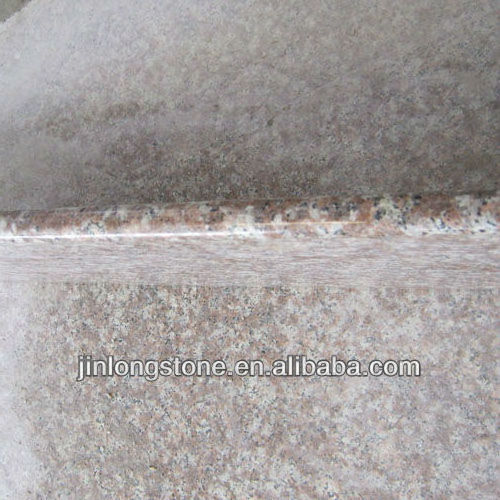 Outdoor step tile granite stairs design price,rough paving granite stair case step,peach red G687 granite indoor staircase stair